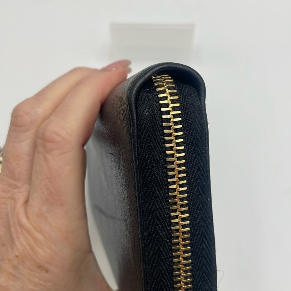 YSL EUC Black Leather Wallet - Picture 8 of 11